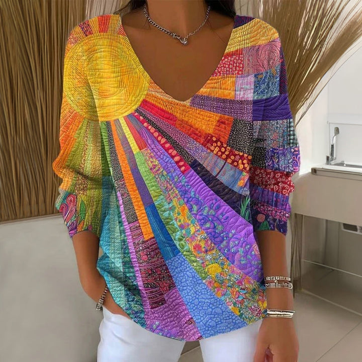 Elegantes Kleid Mit Blumendruck