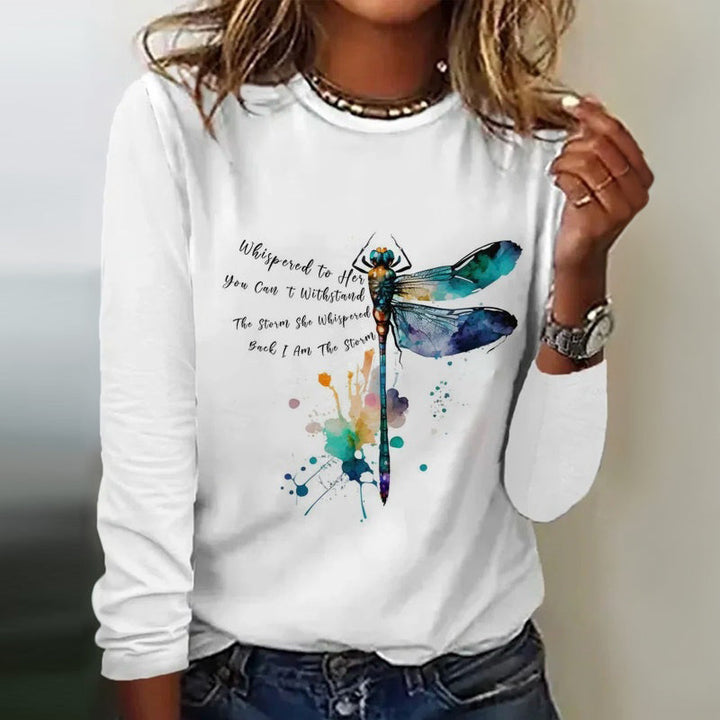 Buntes T-Shirt Mit Abstraktem Druck