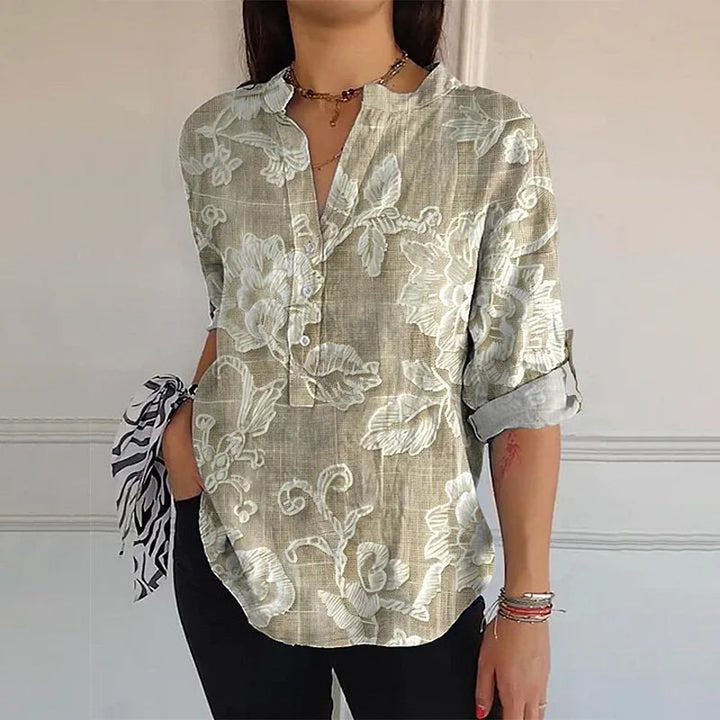 Vintage Bluse Mit Farbverlauf