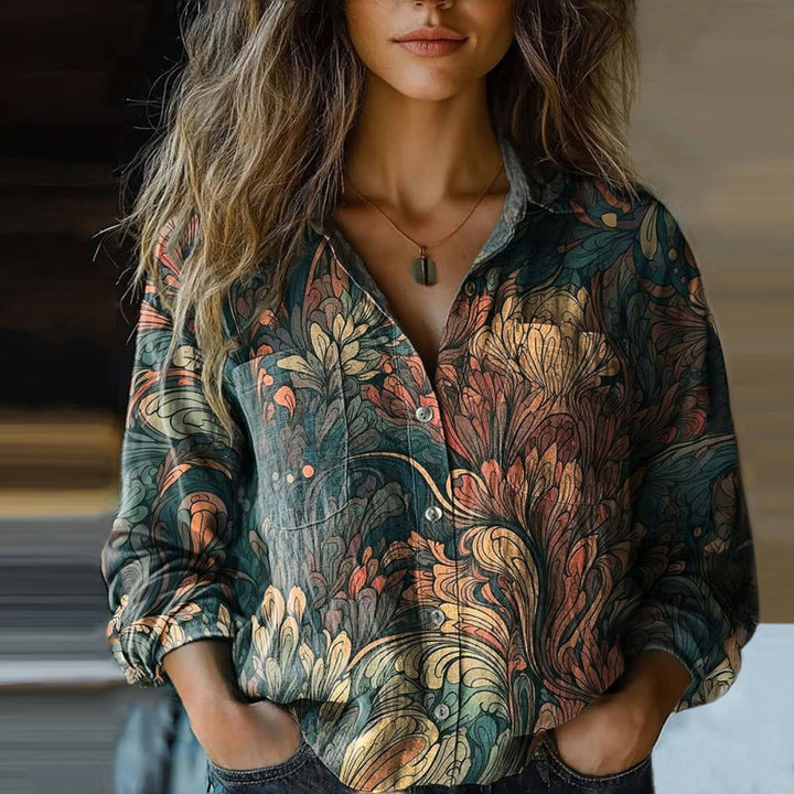 Vintage T-Shirt Mit Blumendruck