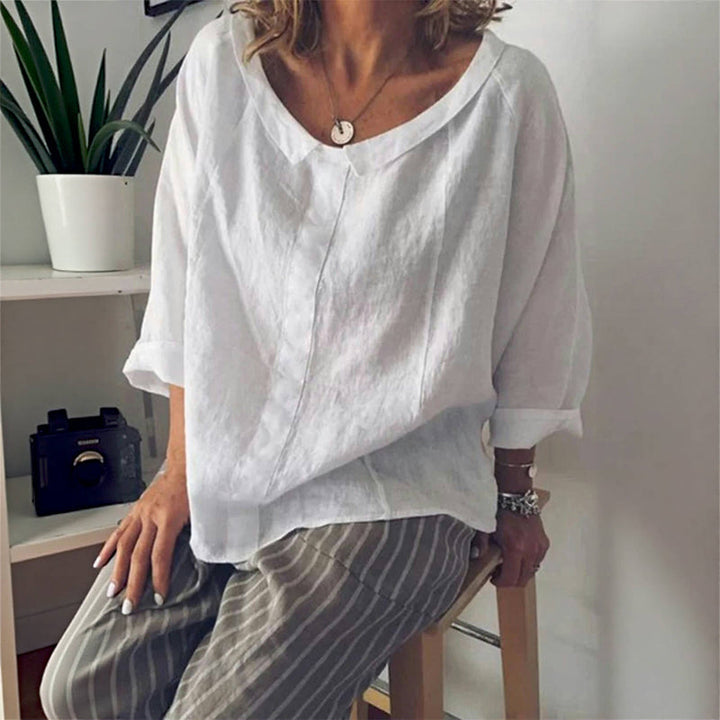 Vintage Kariertes Lässiges T-Shirt