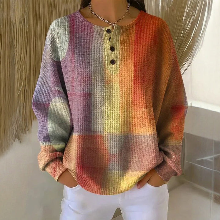 Bluse Mit Herz- Und Blumendruck