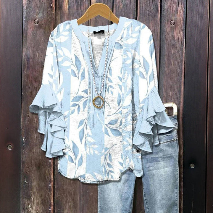 Vintage Bluse Mit Farbverlauf