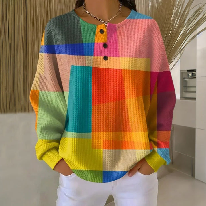 Bluse Mit Herz- Und Blumendruck