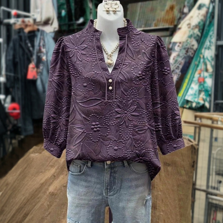 Vintage Bluse Mit Farbverlauf