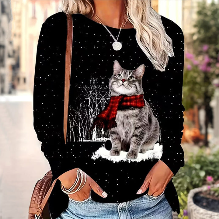 Buntes T-Shirt Mit Geometrischem Druck